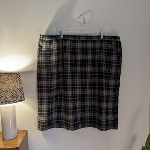 MarkReed | Wool Skirt | Plaid | Size 26W